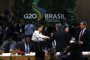 La directrice générale de l'UNESCO, Audrey Azoulay, s'est félicitée d'être à Rio pour participer au G20 Brésil
