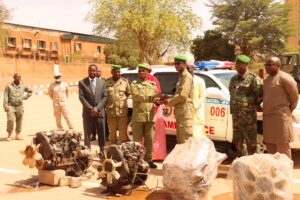 Le FSSP reçoit des contributions et offre des matériels aux Forces de Défense et de Sécurité