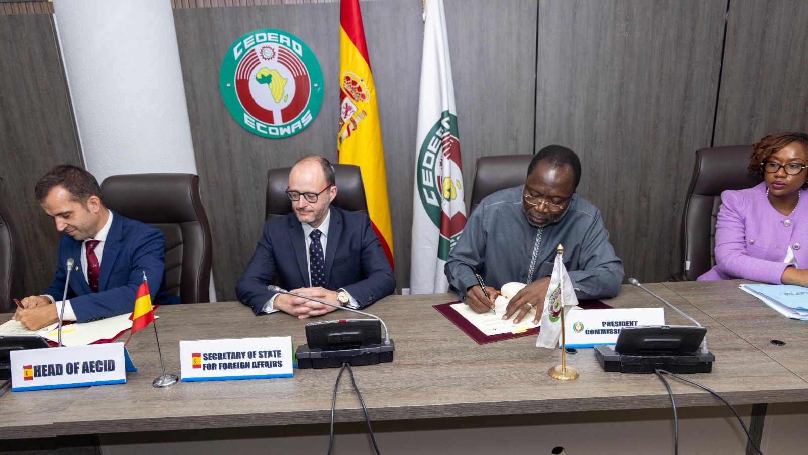 L'Espagne a signé un accord de coopération d’une valeur de 2,5 millions d’euros avec la CEDEAO le mardi 12 mars 2024