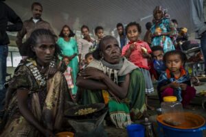La majorité des déplacés, composée de femmes, d’enfants et de personnes âgées, fait face à une situation humanitaire catastrophique.