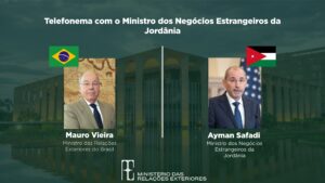 Le ministre brésilien Mauro Vieira exprime ses condoléances à la Jordanie et réaffirme la coopération bilatérale