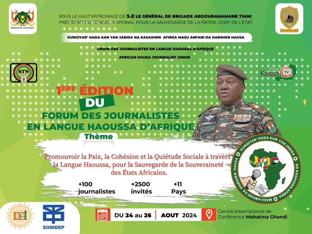 Le Niger organise le premier forum des journalistes haoussa pour promouvoir la paix et la cohésion sociale en Afrique.