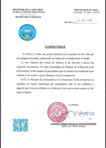 Attaque terroriste à Bamako : Les forces de sécurité maliennes ont neutralisé les assaillants qui ont visé des écoles de gendarmerie.