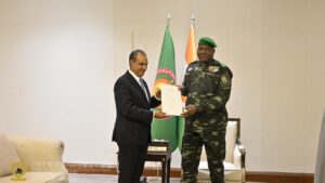 La rencontre entre le Président nigérien Abdourahamane Tiani et le Ministre  des Affaires étrangères d'Egypte, porteur d’un message