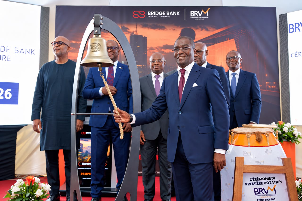 BRVM : Bridge Bank Group Côte d’Ivoire entre en Bourse après une IPO de 67,5 milliards FCFA