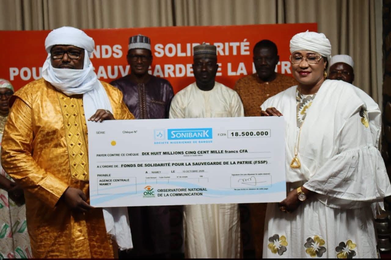 Niger : l’ONC verse 18,5 millions FCFA au Fonds de solidarité nationale